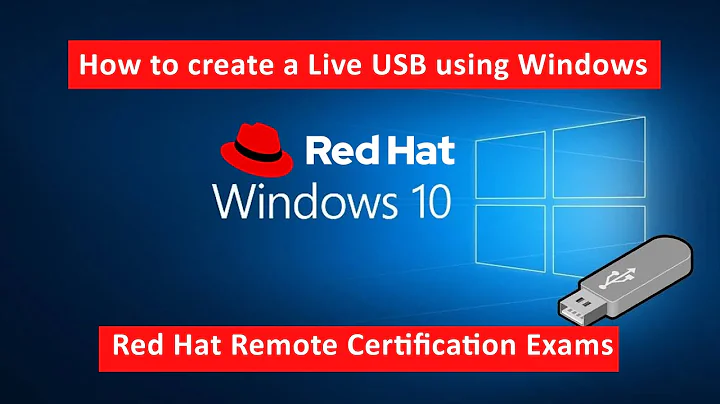 How to create a Live USB using Windows | Red Hat RHCSA RHCE Remote Certification Exams