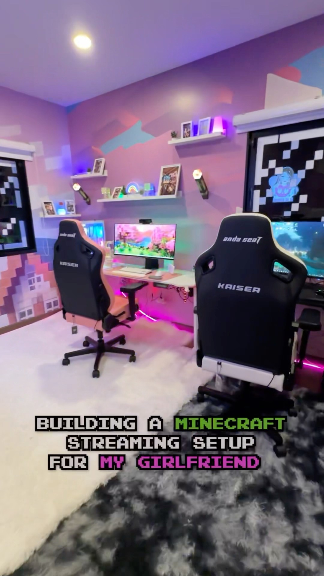 Building My Girlfriend Her FIRST Minecraft Stream Setup! ??