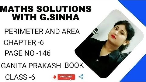 Perimeter And Area || Ganita Prakash Book|| Class -6 || Chapter -6 || Page no -146 || Video|| Maths 
