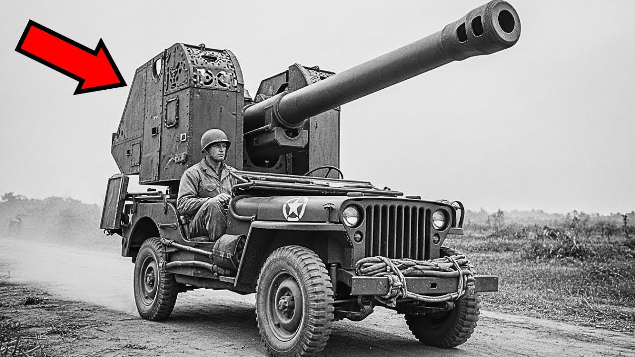 Когда на джипы установили танковые пушки, японцы стали называть их «дьявольскими джипами».