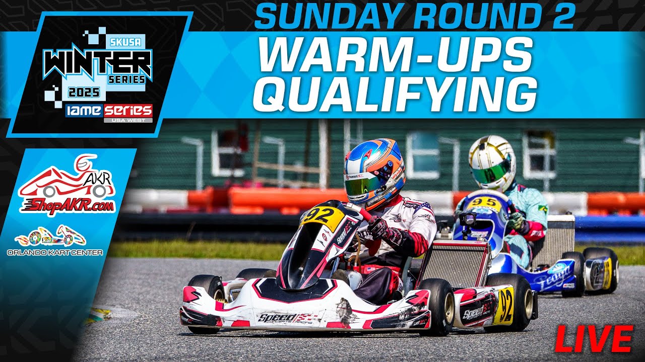 2025 SKUSA Winter Series | RD. 2 - WARM-UPS & QUALY | Orlando, FL