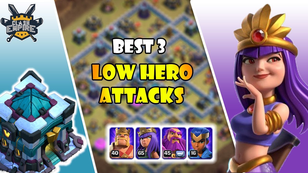 LOW HEROES? NO PROBLEM!! Best 3 Th13 Attacks With Low Heroes | Th13 Attack Strategy