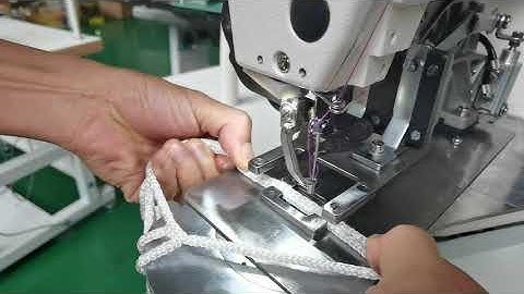 Quality bartacking sewing machine for joining net to Germany