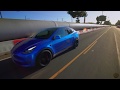 Tesla model y unplugged performance  street race and drift