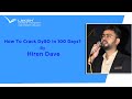 How to crack dyso in 100 days