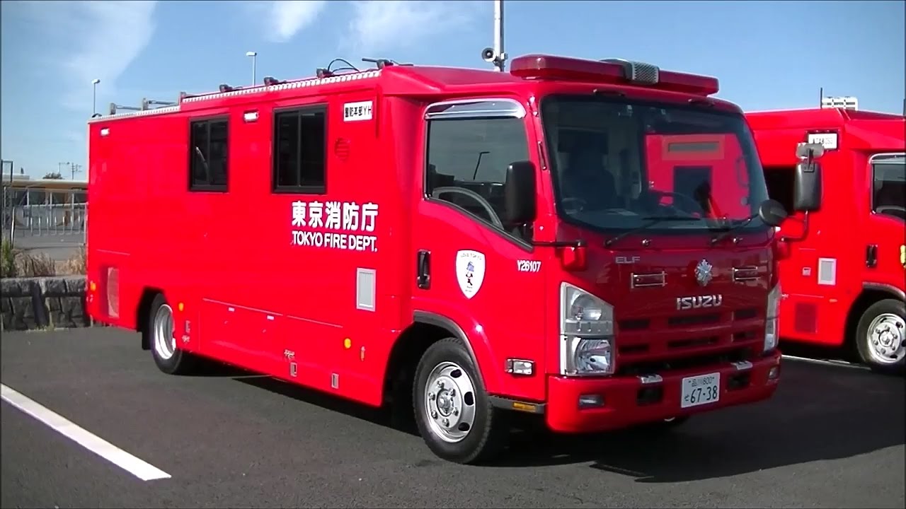 東京消防庁 2017年出初式 消防車両 〈消防車 東京消防〉 - YouTube