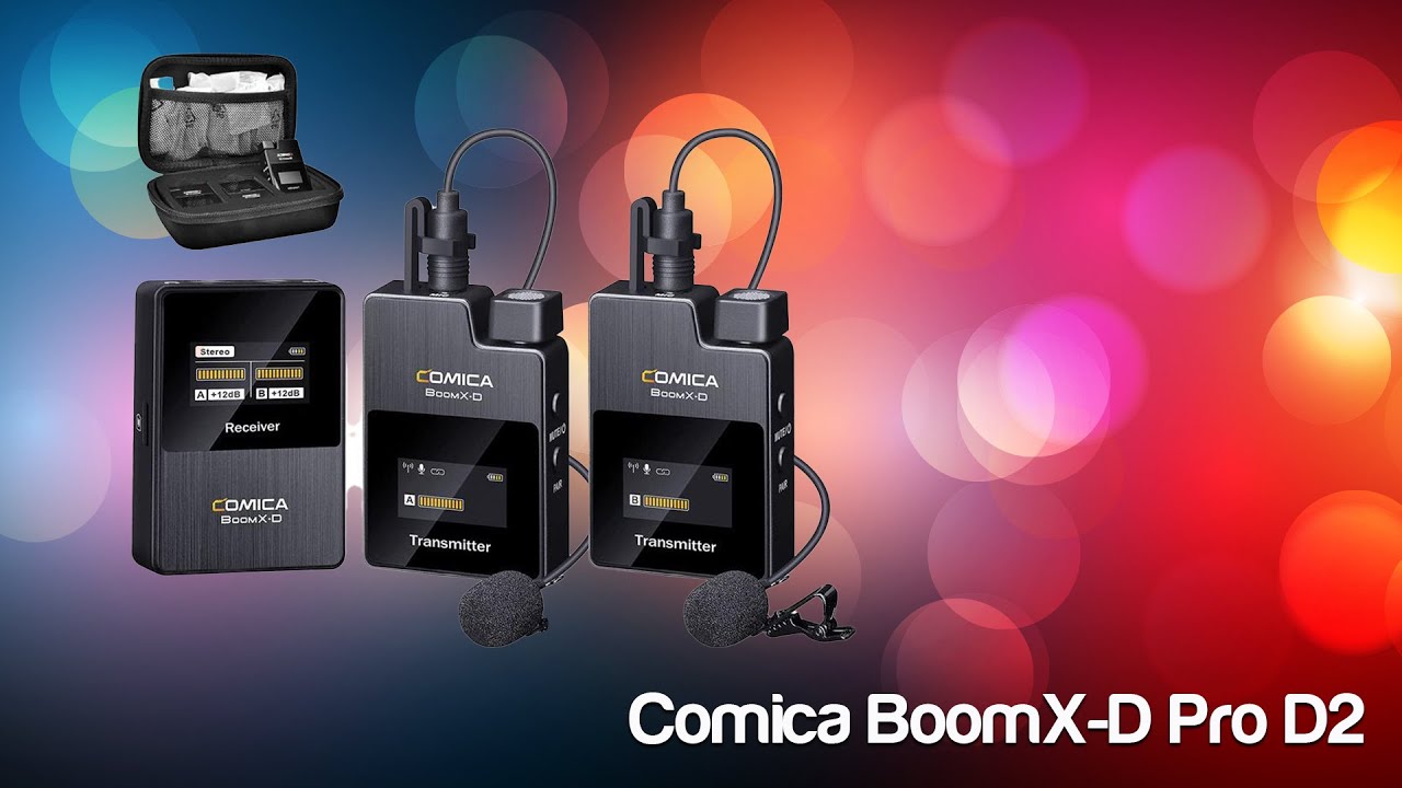 Comica BoomX-D Pro D2 2.4G Wireless Audio Transmitter and Receiver Set