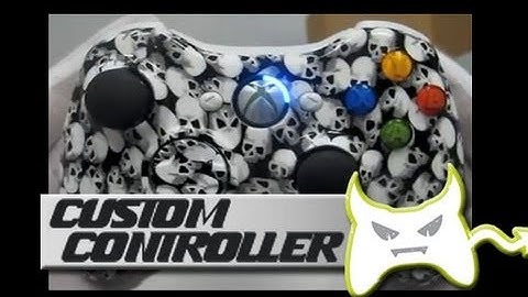 Custom Modded Xbox 360 Controller : White Skullz, Rapid Fire, and Blue LEDs