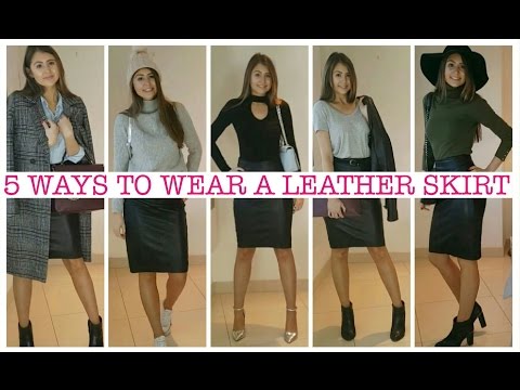 5 Ways to Wear a Leather Skirt