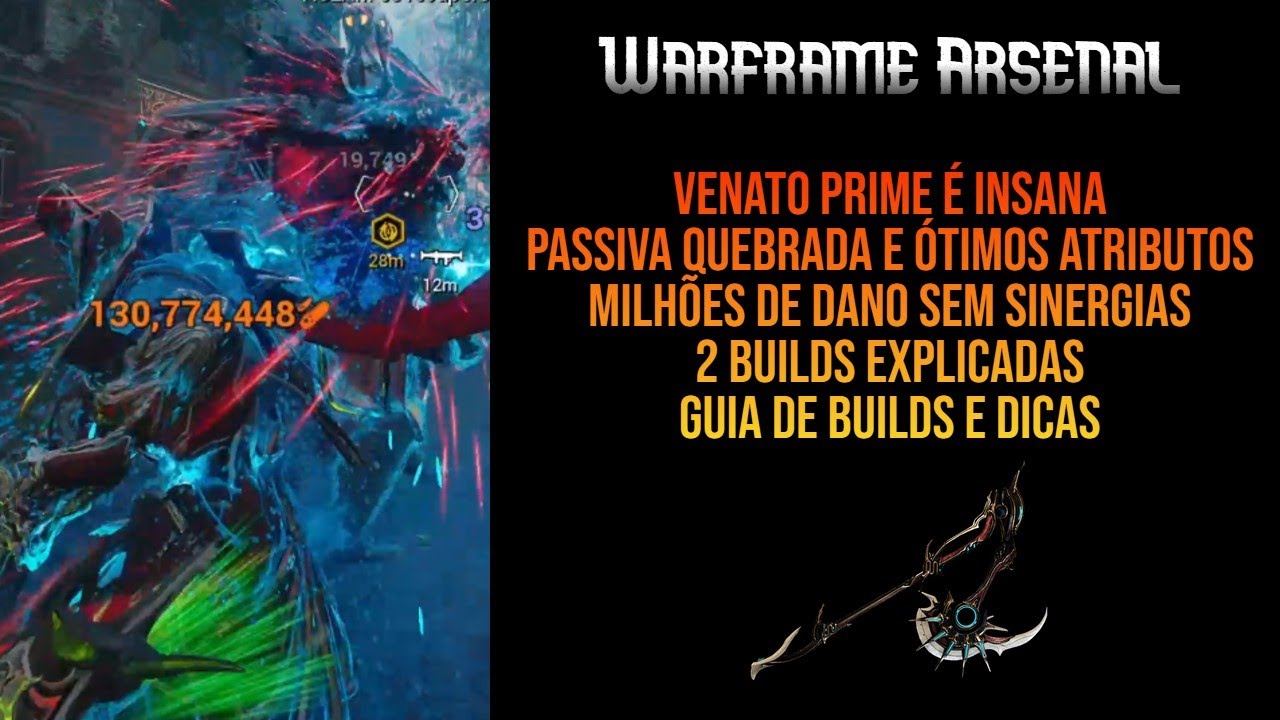 VENATO PRIME BUILD | UMA ARMA INCRÍVEL COM BONS ATRIBUTOS E PASSIVA QUEBRADA | WARFRAME ARSENAL