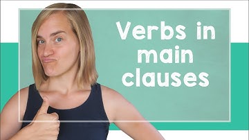 German Sentence Structure - Part 1: Verbs in Main Clauses - A1/A2 [with Jenny]