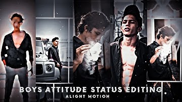 Attitude status editing|| Shake effect & Attitude status video editing Alight motion|| #sseditorboy
