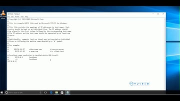 how to edit hosts file in Windows 10 7 8