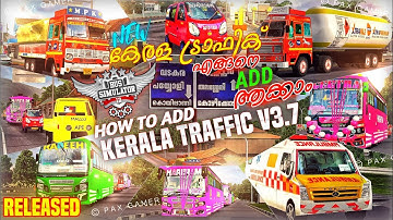 how to add/install Kerala Traffic Mod V3.7-( Fully Customized) For Bus Simulator Indonesia #bussid