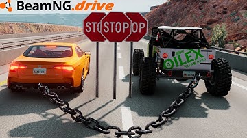 Satisfying Car Crash Game HIGH SPEED JUMPS #7 - BeamNG Drive