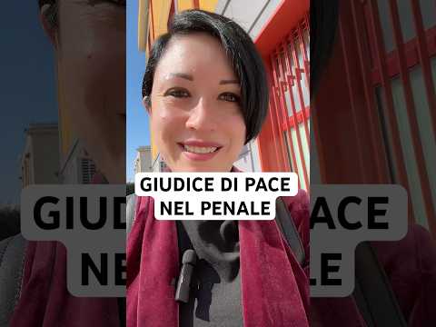 Video GIUDICE DI PACE NEL PENALE.