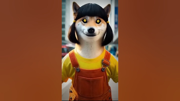 Cute dog became Squid Game Doll #dog #funny #cartoon