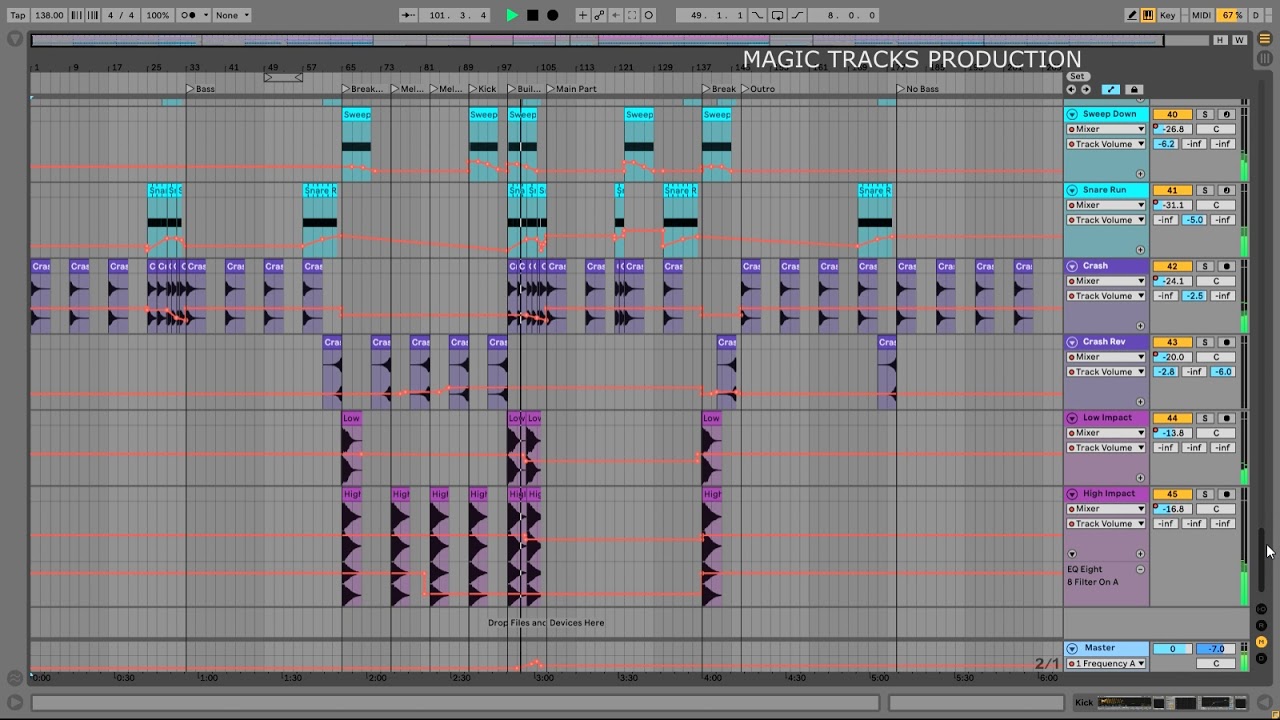 Ableton Live Project Template - Trance Invasion (Techno, Psy, James Dymond, FSOE Style)