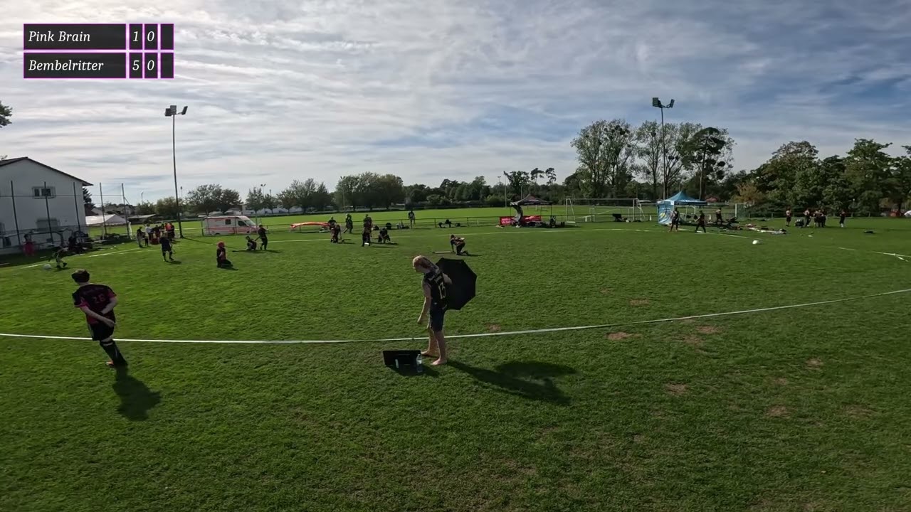 Jugger: 2. Darmstädter Meisterschaft: Pink Brain - Bembelritter (Gruppe)