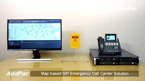 Map based SIP Emergency Call Center Solution (맵기반 SIP 비상 콜 센터 솔루션) | AddPac