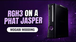 RGH3 on a PHAT Jasper Xbox 360 w/ Purple LED Swap