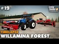 Willamina Forest Timelapse #19 New Mower Setup &amp; Making Silage, Farming Simulator 19 Seasons