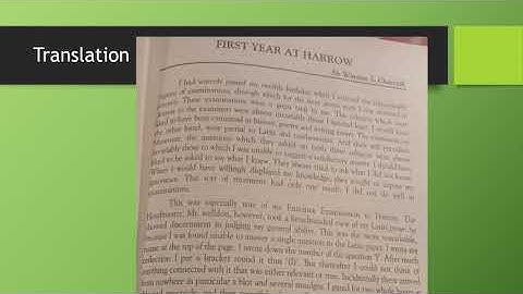 First Year At Harrow 12 English Translation Lecture 1