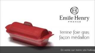 Terrine foie gras medaillon rouge - Emile Henry - MaSpatule