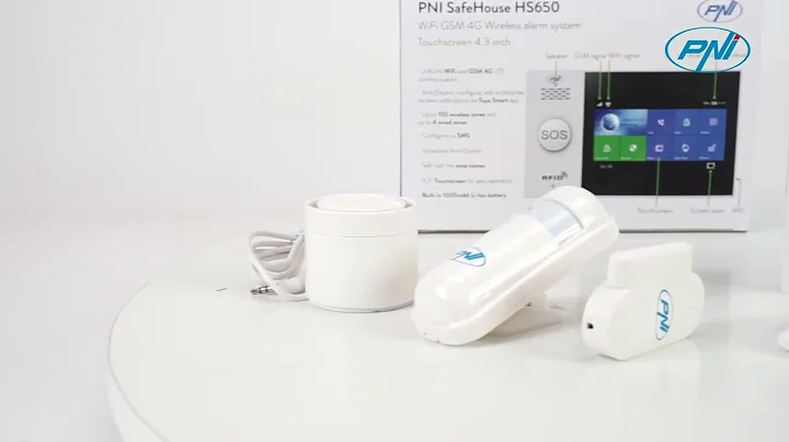 PNI SafeHouse HS650 Wifi GSM 4G wireless alarm system, with touch screen, UK