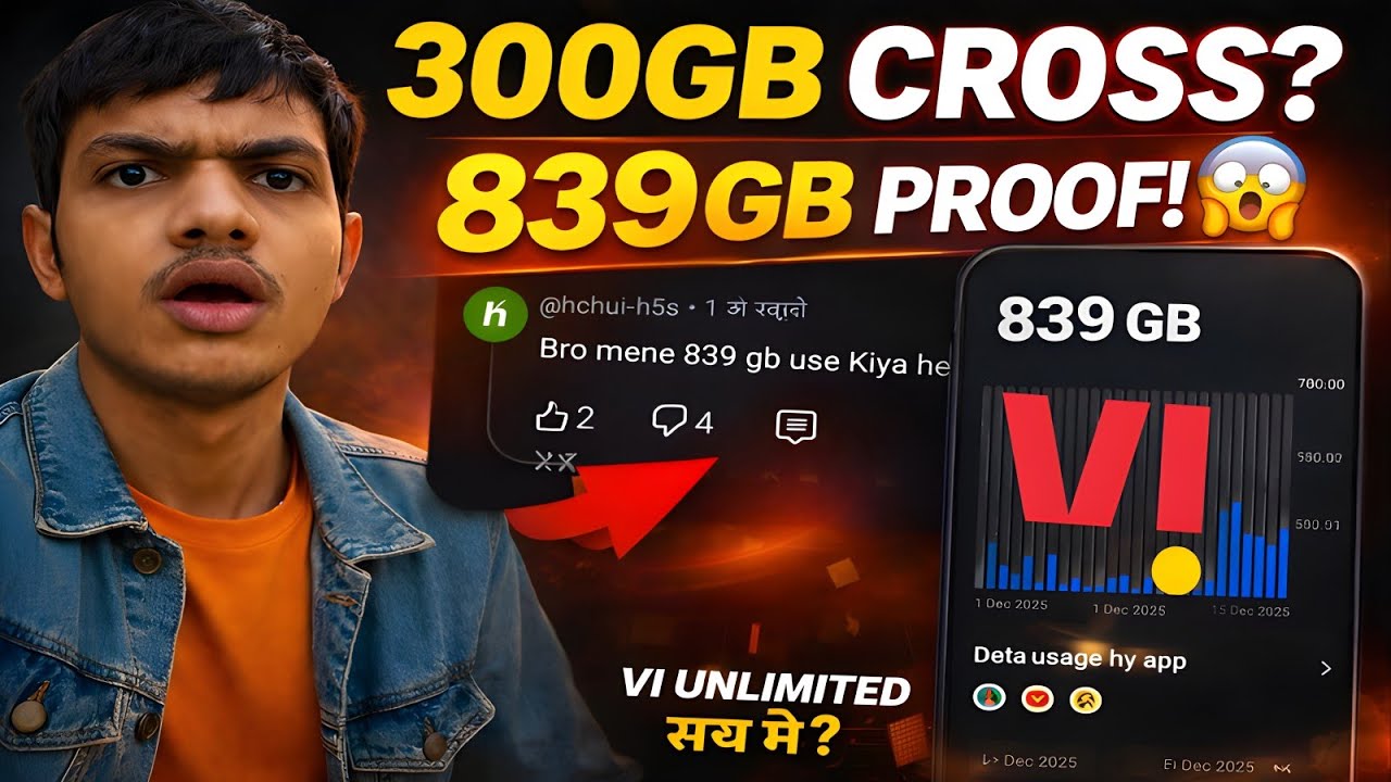 Vi Unlimited 4G After 300GB Limit Cross What?