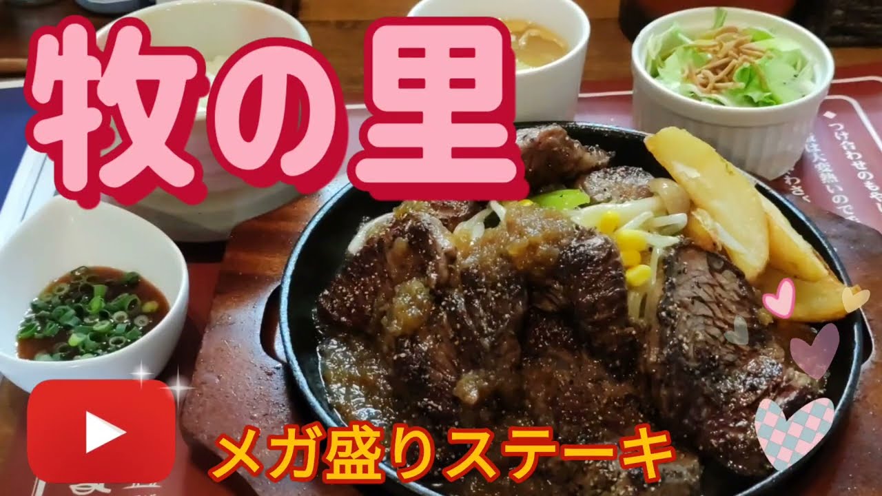 牧の里・メガ盛りステーキ（小山市）