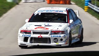 2 x Mitsubishi Lancer Evolution 6 Hillclimb Racing: Starts, Accelerations \& Turbo Noises!