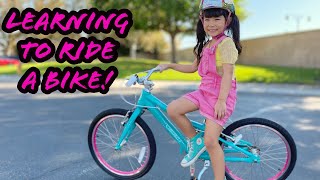 Chacha Gets A Huge Surprise Learn To Ride A Bike Chacha Shen