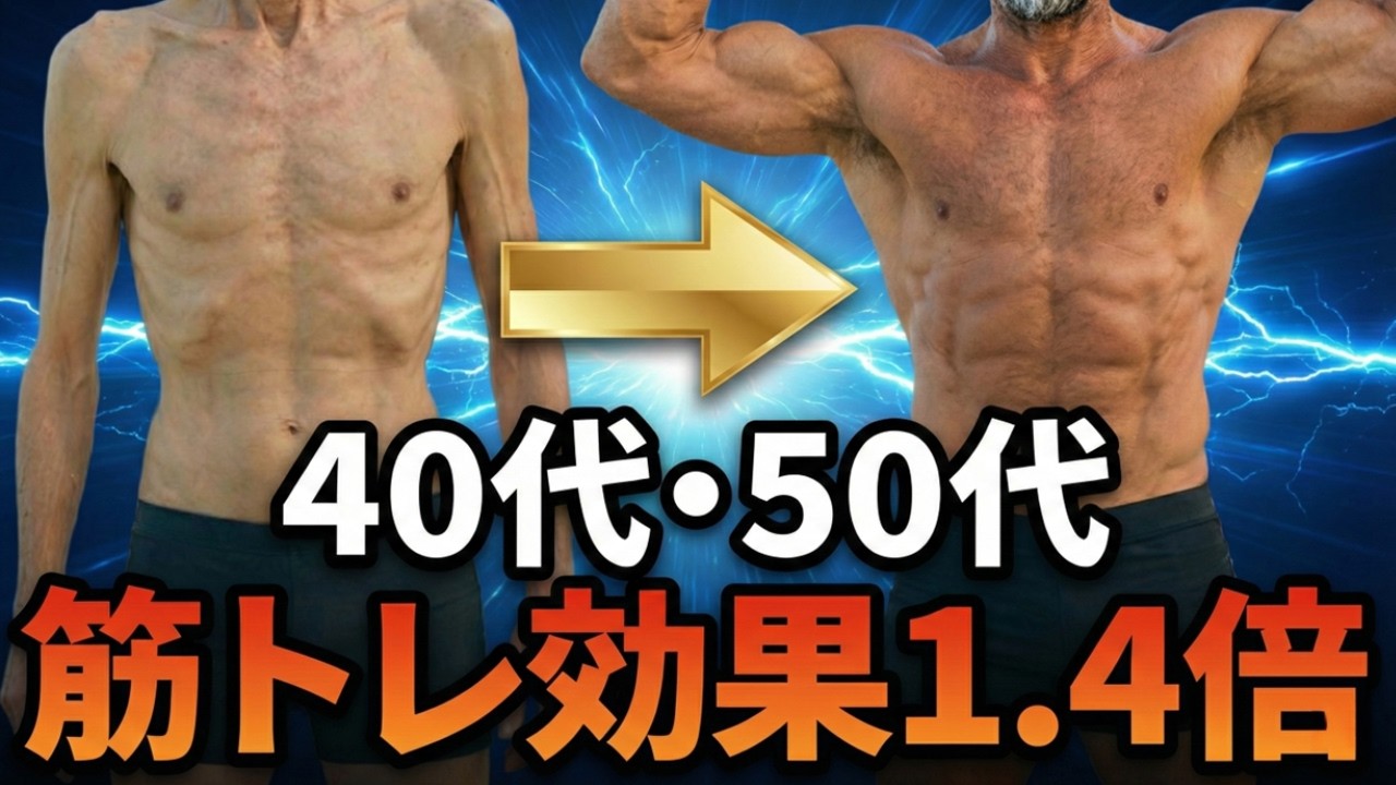 【588人が実証】筋肉を“1.4倍速”で増やす年齢に負けないトレーニング法【科学が証明】