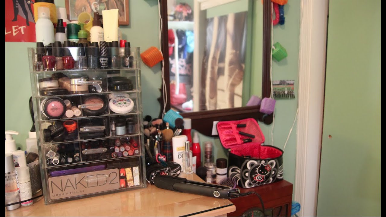 Updated Makeup Collection and Storage: Clear Cube | hellokatherinexo 2015