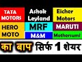 सिर्फ 1 Share: TATA MOTORS⚫ASHOK LEYLAND⚫MRF⚫ EICHER MOTORS⚫HERO MOTO⚫M&M⚫ MARUTI⚫MOTHERSUMI का बाप