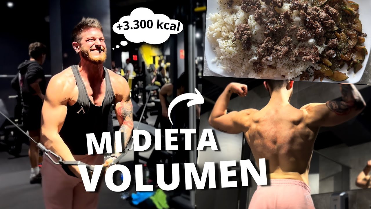 Mi DIETA de VOLUMEN + Entrenamiento de PECHO // Estado Actual con +3. ...
