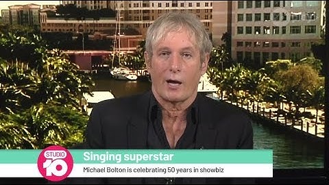 Michael Bolton Celebrates 50 Years In Showbiz | Studio 10