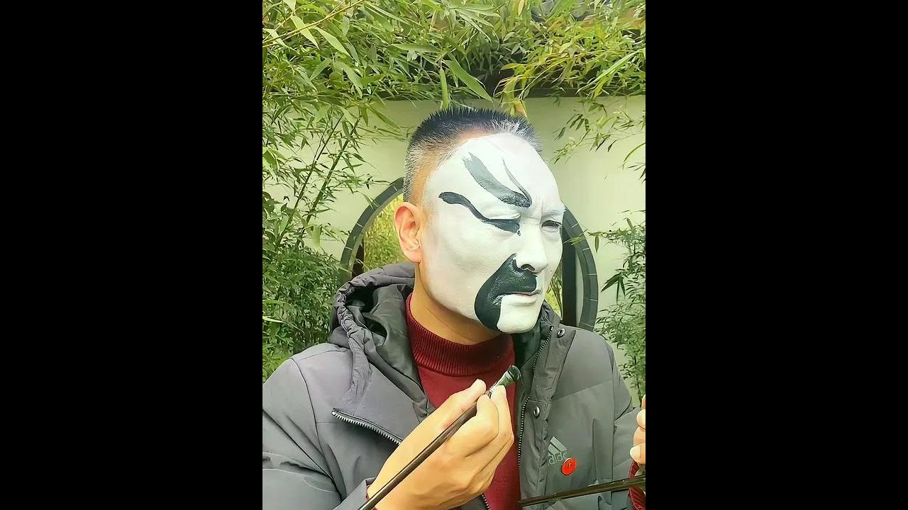 With a painted face, one looks formidable even without frowning. @TikTok assistant 