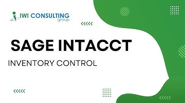 Sage Intacct - Inventory Control