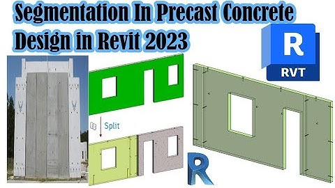 Segmentation In Precast Concrete Design in Revit | Revit 2023 | Tutorial |