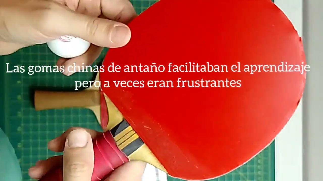 ¿Cómo son las gomas pegajosas híbridas y las gomas chinas? tenis de mesa