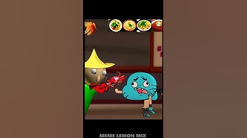 Baldi and Gumball the basics Sit down! in different languages Cambodia