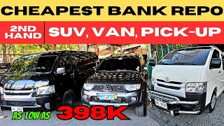 BILIHAN NG PINAKAMURANG HATAK NG BANKO UP TO 50% OFF (PICK-UP, SUV, VAN) | CHEAPEST REPO CARS 2024