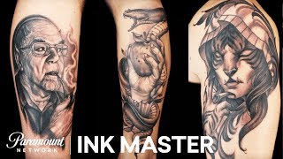 Freehanded Freestyle: The Master's Tattoo Face Off | Ink Master: Return of the Masters (Season 10)