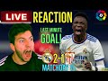 🚨LIVE FAN REACTION to VINICIUS LAST MINUTE WINNER for Real Madrid 2-1 Sevilla