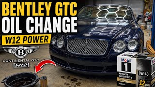 Career Overview 03-13 Bentley Continental GT W12 Engine oil change  