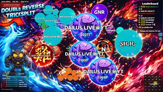 Agar.io 99,9%Impossible Timed Double Reverse Tricksplit Agariocity.io