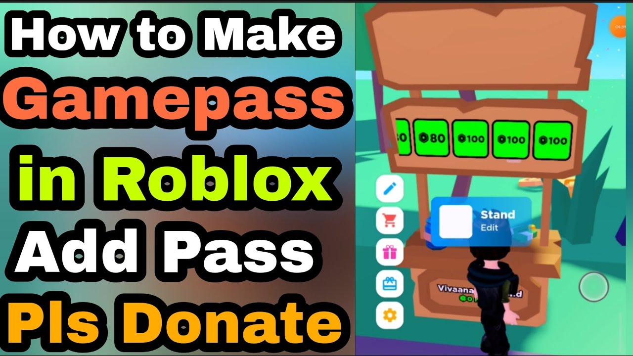 GAMEPASS TUTORIAL*🤑No Need To Spend 10 Robux, Free Donation