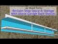 Reclaim Shop Space and Storage With Above Garage Door Shelves Reclaim Shop Space and Storage With Above Garage Door Shelves